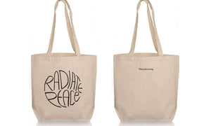"Radiate Peace" Tote (10% donation to NRDC)
